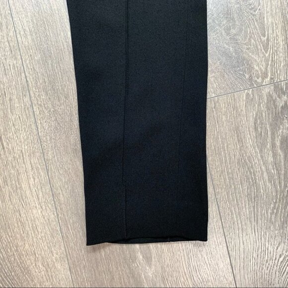 Aritzia Babaton Quentin Pant Slim Straight Leg Pleated Trousers Black Size XS - Picture 6 of 14